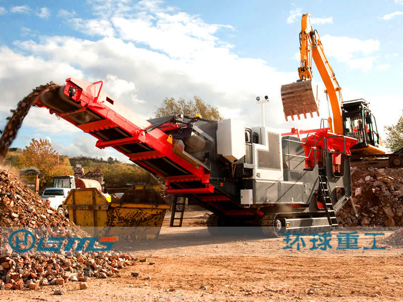 Mobile Construction waste Crushing Plant