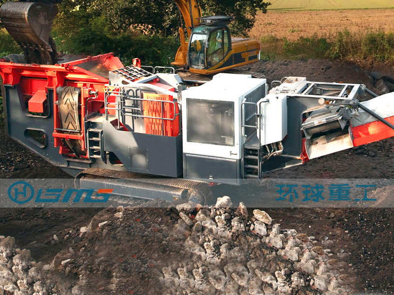 Mobile Construction waste Crushing Plant